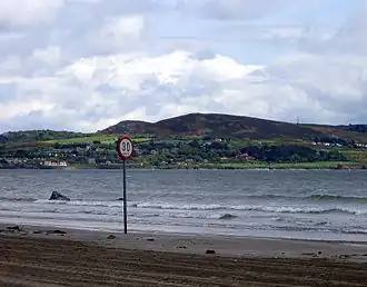 Howth Head viewed from on the North Bull Island in Dublin Bay