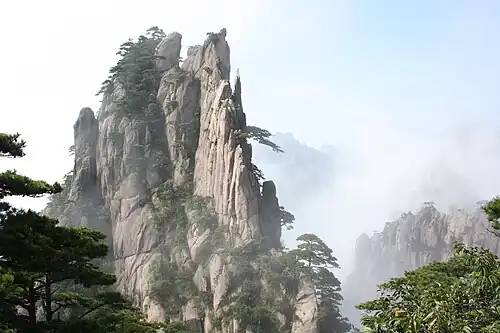A granite peak at Huangshan, China