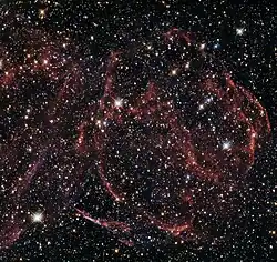 DEM L316A is located some 160,000 light-years away in the Large Magellanic Cloud[61]