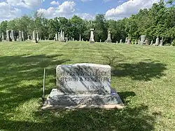 Hugginsville Cemetery in north Huggins Township