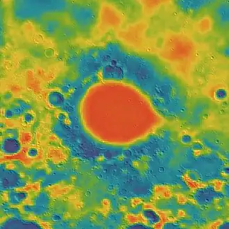 Gravity map based on GRAIL