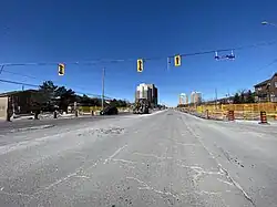 Early LRT construction works in March 2022