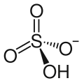 Hydrogen sulfate (bisulfate)