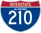 Interstate 210 marker
