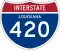 Interstate 420 marker