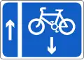 RUS 059 Contra-flow Cycle Track