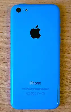 iPhone 5c, a smartphone with a polycarbonate "unibody" shell