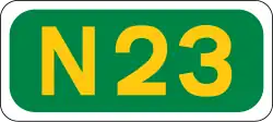 N23 road shield}}