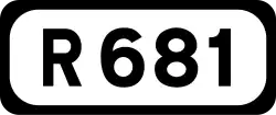 R681 road shield}}