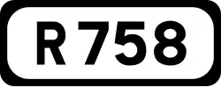 R758 road shield}}