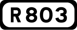 R803 road shield}}