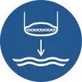 M039 — Lower lifeboat to the water in launch sequence
