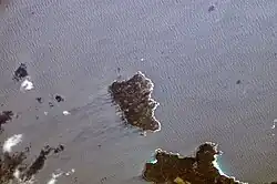 Satellite image of Bald Island on 11th January, 2008.