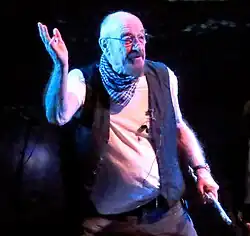 Anderson performing in 2024