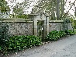 Front Gateway to Idmiston Manor and abutting Walls