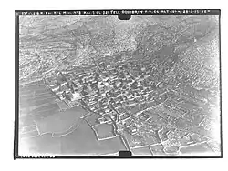 1935 aerial view of the village