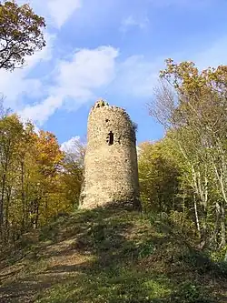 Ruins of a tower in Icafalău