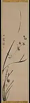 Ike no Taiga, Orchids, between 1723 and 1776, ink on Xuan paper, Japan. Collected by Metropolitan Museum of Art.
