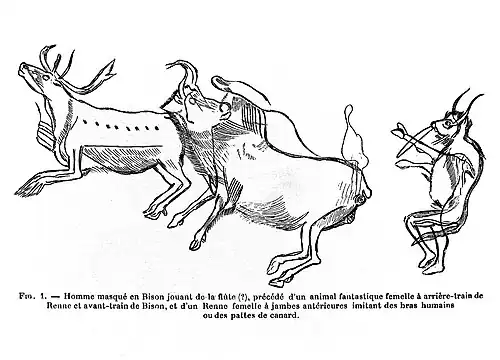 engraving of cave wall art