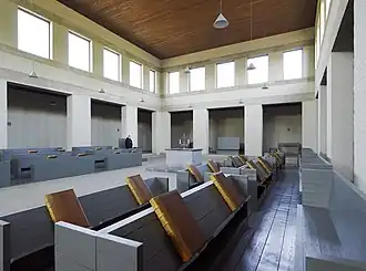 The 1967 St. Benedictusberg Abbey church by Hans van der Laan has plastic ratio proportions.