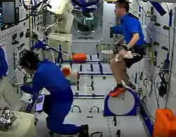 Interior of Wentian module at Tiangong Space Station