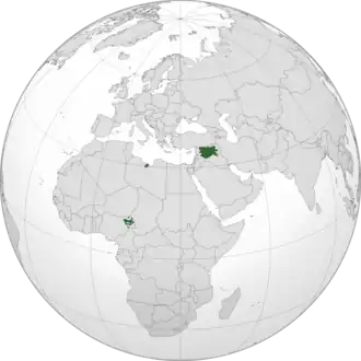 Maximum extent of the Islamic State at May 2015