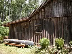 West elevation detail of rear section (2009)