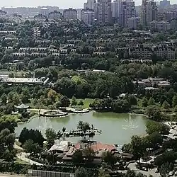 Bahçeşehir Pond, the first and largest artificial pond in Istanbul, covering an area of 26,000 m².