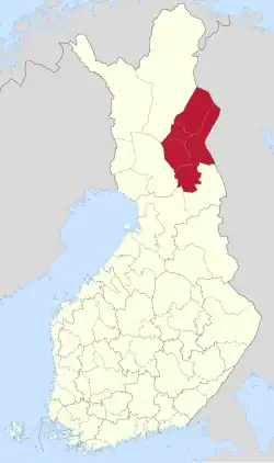 Location of Eastern Lapland