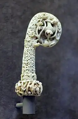 Walrus tusk, Holy Spirit as a dove, England, c. 1120–1130, Musée national du Moyen Âge, Paris