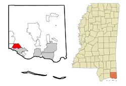 Location of Gulf Hills, Mississippi