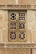 Lattice work in windows of tomb