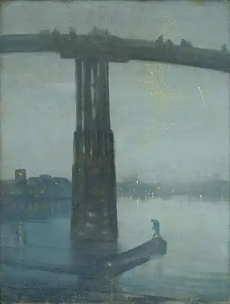 Whistler's Nocturne in Blue and Gold: Old Battersea Bridge (c. 1872–1875)