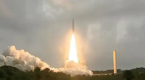 Ariane 5 moments after lift-off