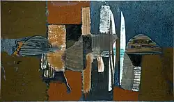 Composition, tempera on paper, 1972