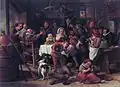 As the Old Sing, So the Young Pipe, y Jan Steen