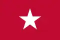 1819–1821 One of the flags of the Long Expedition, sometimes called the "second Republic of Texas", from 1819 to 1821. This flag was known as the Jane Long Flag, named after James Long's wife. This is also the first Lone Star flag.[23]