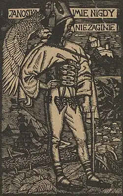 Juraj Jánošík holding his valaška