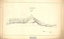 Map of the town from 1870