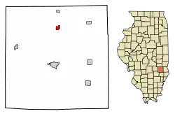 Location of Rose Hill in Jasper County, Illinois