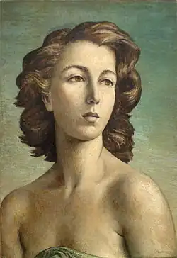 Francine Roberty, oil on plywood, 1950 (coll. Fourneau)