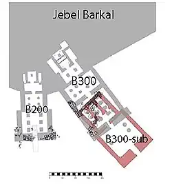 Ground plan of the Temple of Mut.