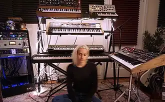 Decilveo in her studio in 2012