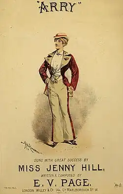 Cover for 'Arry (1882) - sung by Jenny Hill