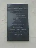 Plaque for Laidoner in Vilnius