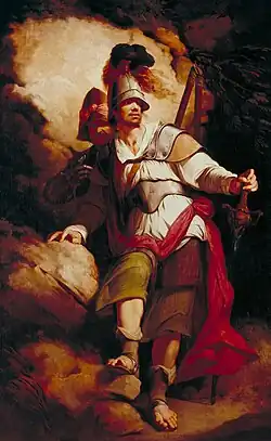 Sir Arthegal, the Knight of Justice, with Talus, the Iron Man by John Hamilton Mortimer, 1778