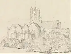 Normandy scene by Cotman