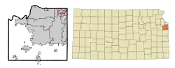 Location of Countryside, Kansas
