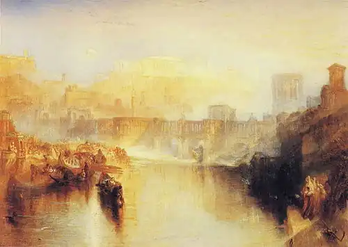 Ancient Rome - Agrippina Landing with the Ashes of Germanicus by J.M.W. Turner