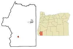 Location in Oregon